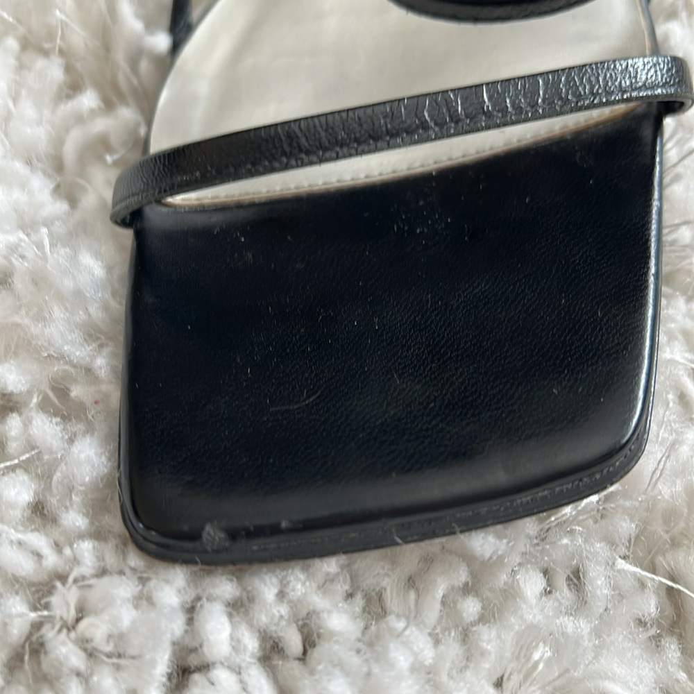 Vintage Ann Marino Black Strappy Heels - Picture 8 of 8